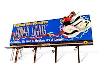 a billboard with the words power lights on it