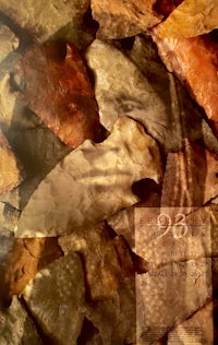 a calendar with a lot of dried leaves on it