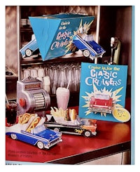 a toy car on a table