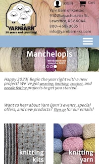 a web page for yarnbark manholops